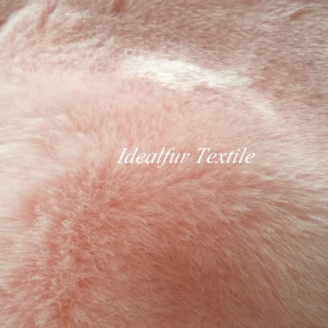 Red Imitation Fox Hair Plain Faux Fur