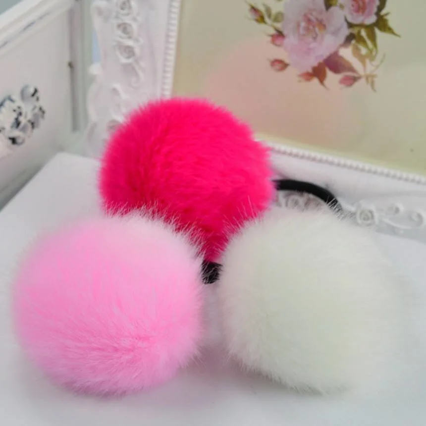 Hair Accessories Imitation Rabbit Fur Elastic Hair Bands